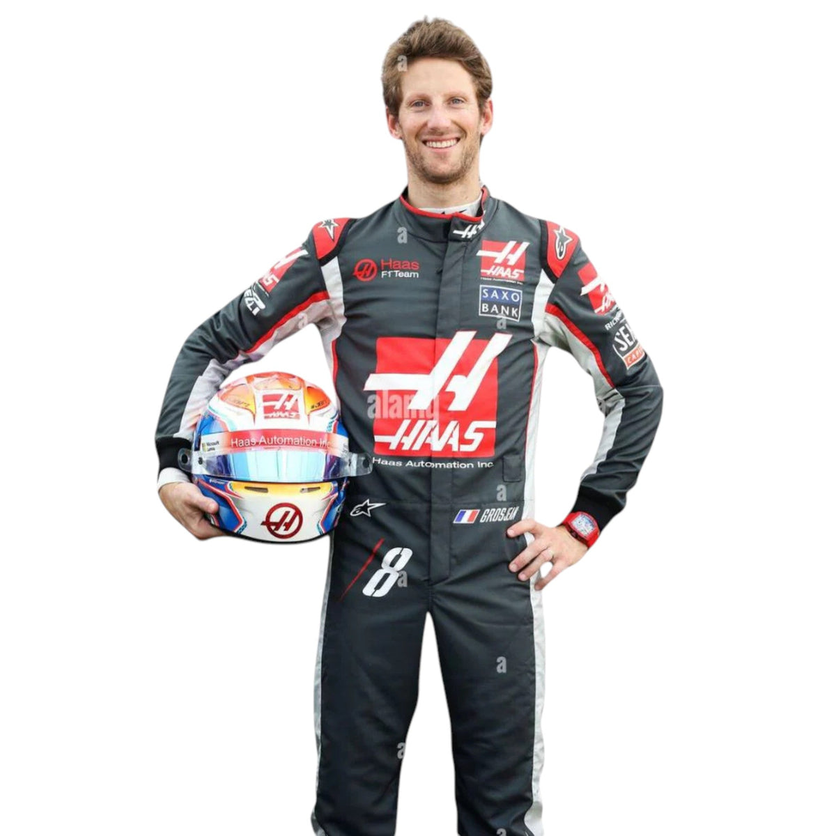 Romain Grosjean 2016 Haas F1 Race Suit - Trending Racegears image 1