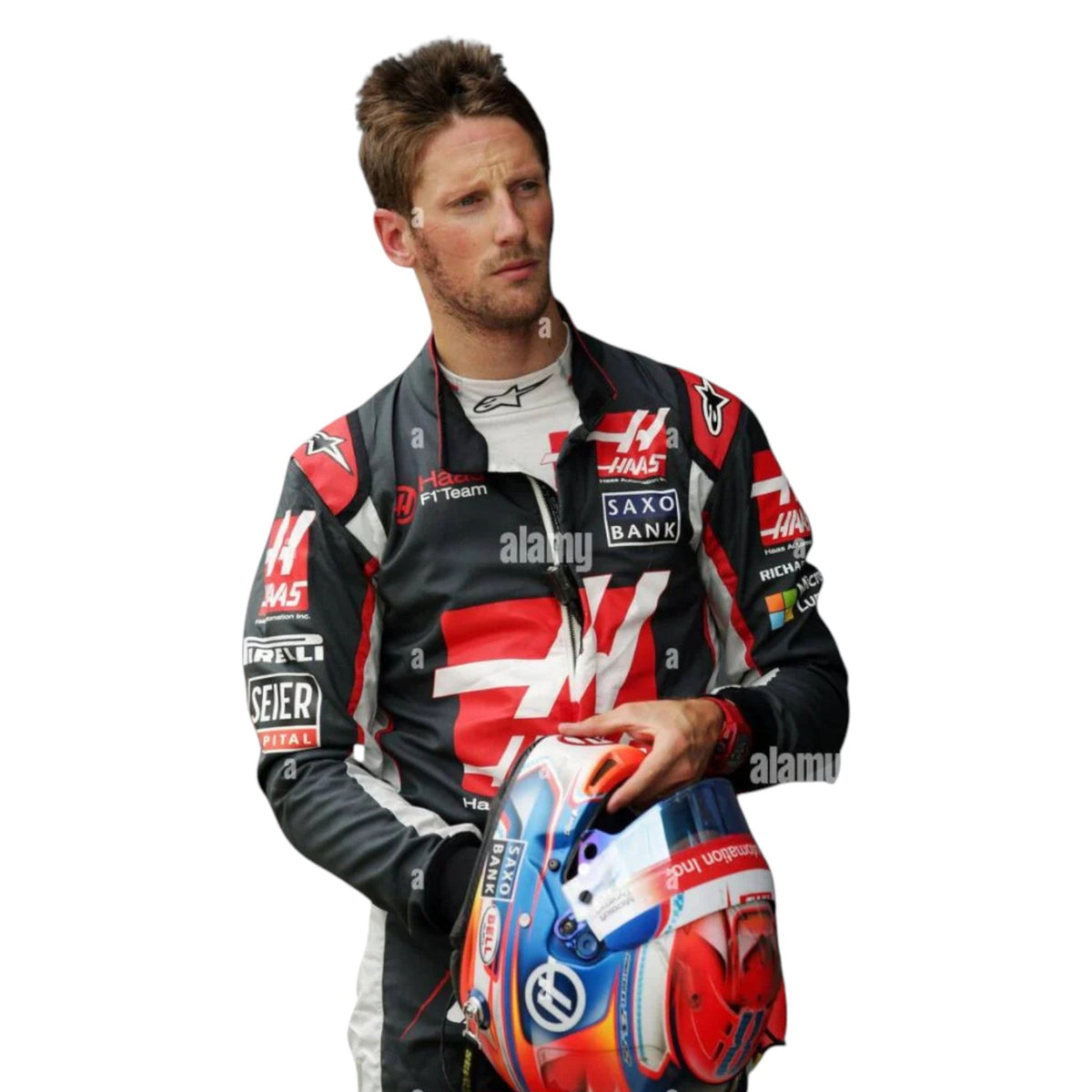 Romain Grosjean 2016 Haas F1 Race Suit - Trending Racegears image 2