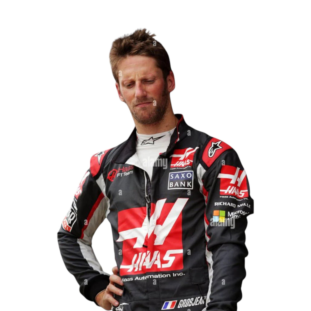 Romain Grosjean 2016 Haas F1 Race Suit - Trending Racegears image 3