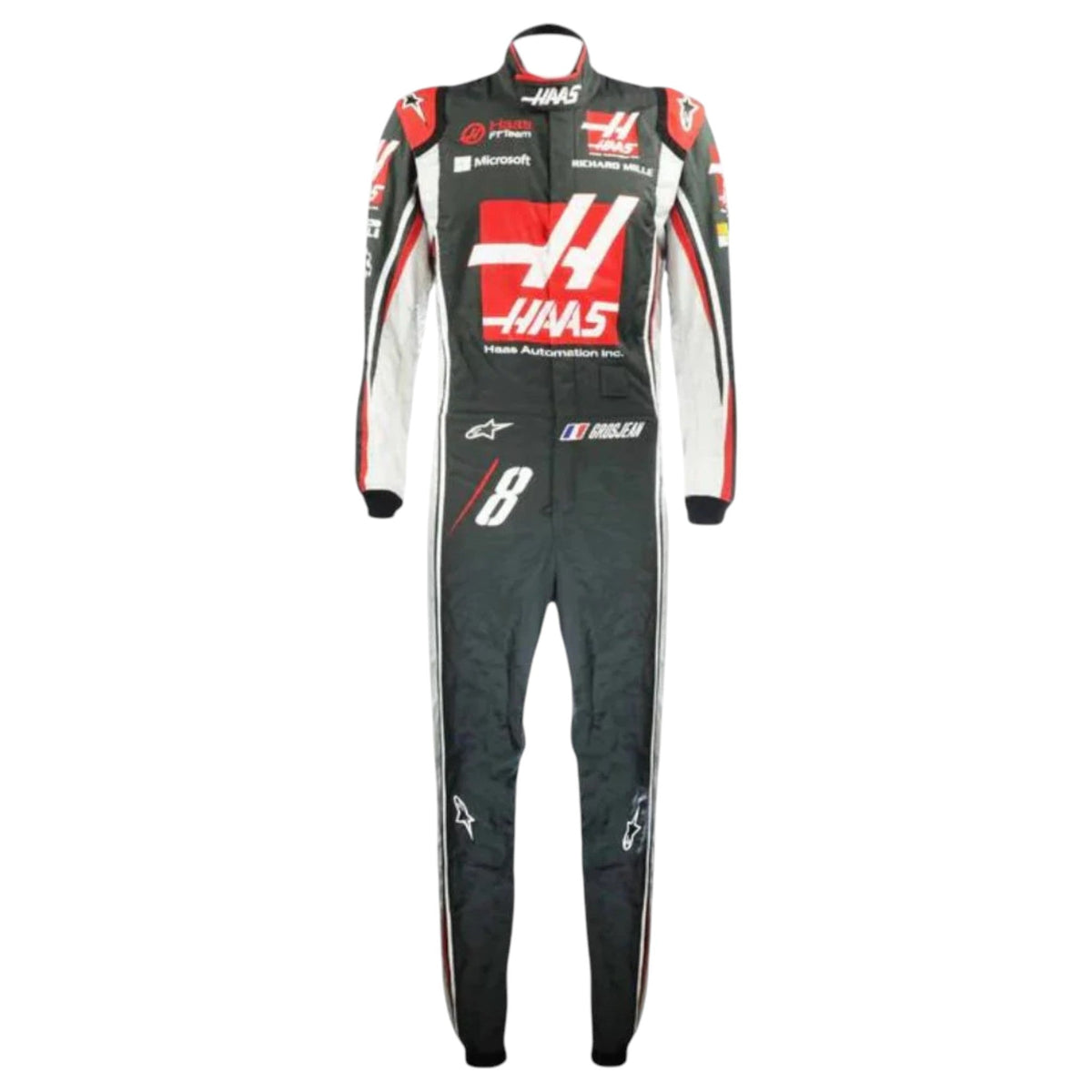 Romain Grosjean 2017 Haas F1 Race Suit - Trending Racegears image 1