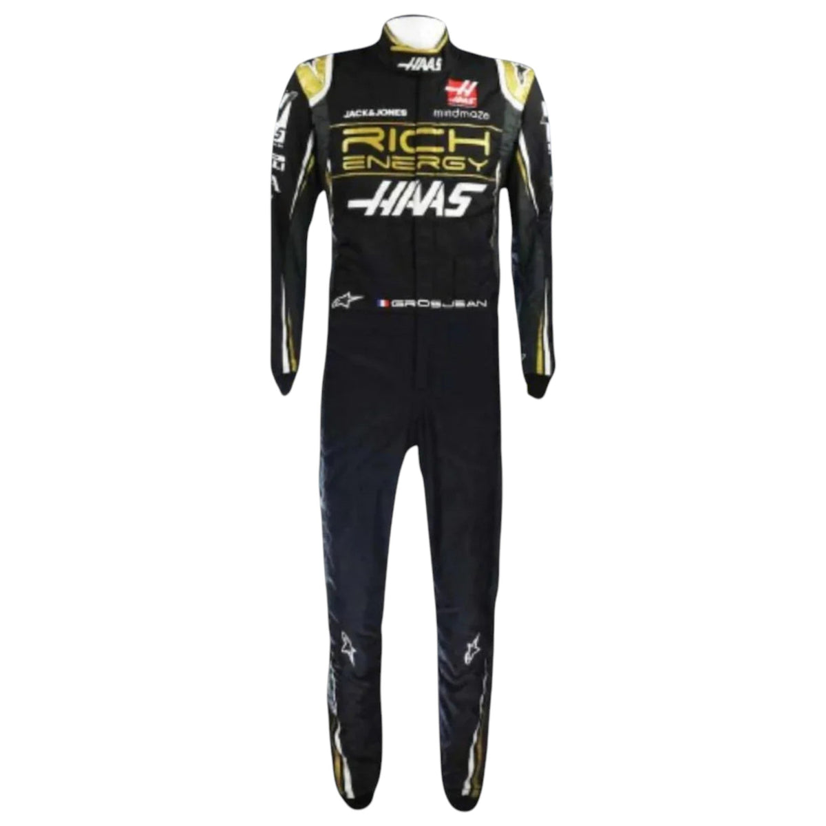 Romain Grosjean 2019 Haas F1 Race Suit - Trending Racegears image 1