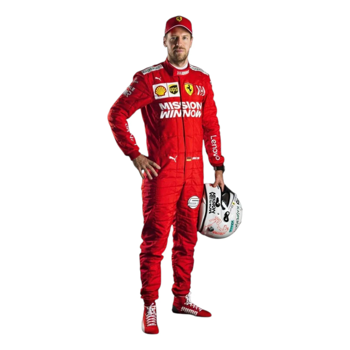 Sebastian Vettel 2019 Ferrari F1 Racing Suit - Trending Racegears image 1