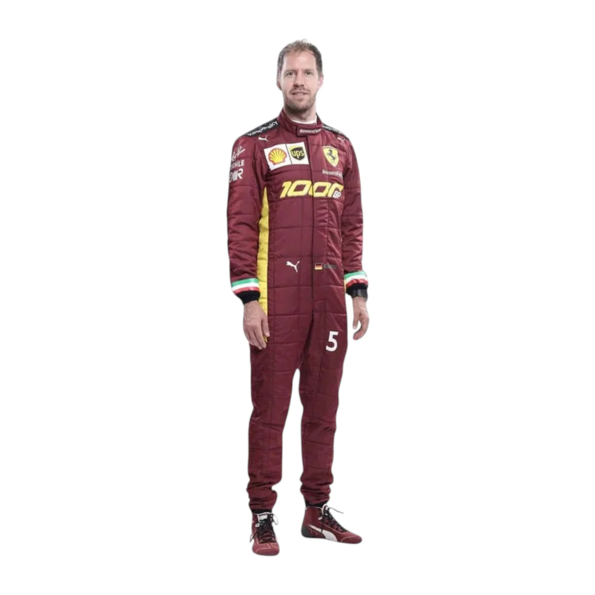 Sebastian Vettel 2020 Ferrari 1000 GP F1 Racing Suit - Trending Racegears image 1