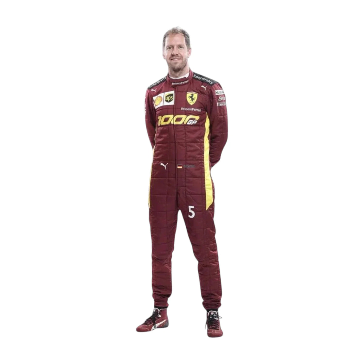 Sebastian Vettel 2020 Ferrari 1000 GP F1 Racing Suit - Trending Racegears image 2
