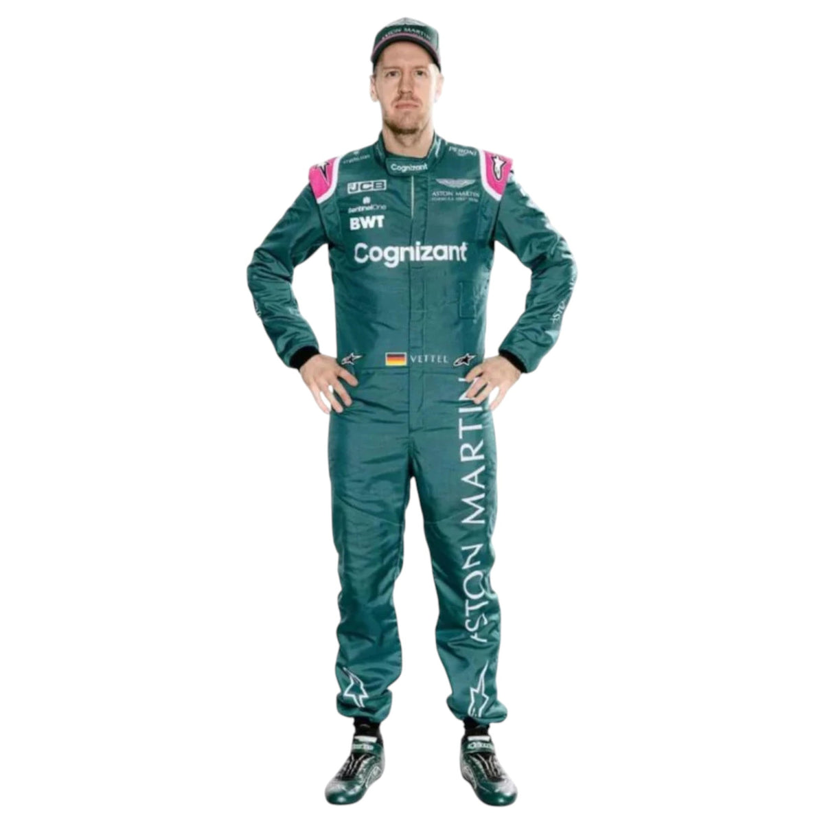 Sebastian Vettel 2021 Aston Martin F1 Race Suit - Trending Racegears image 1