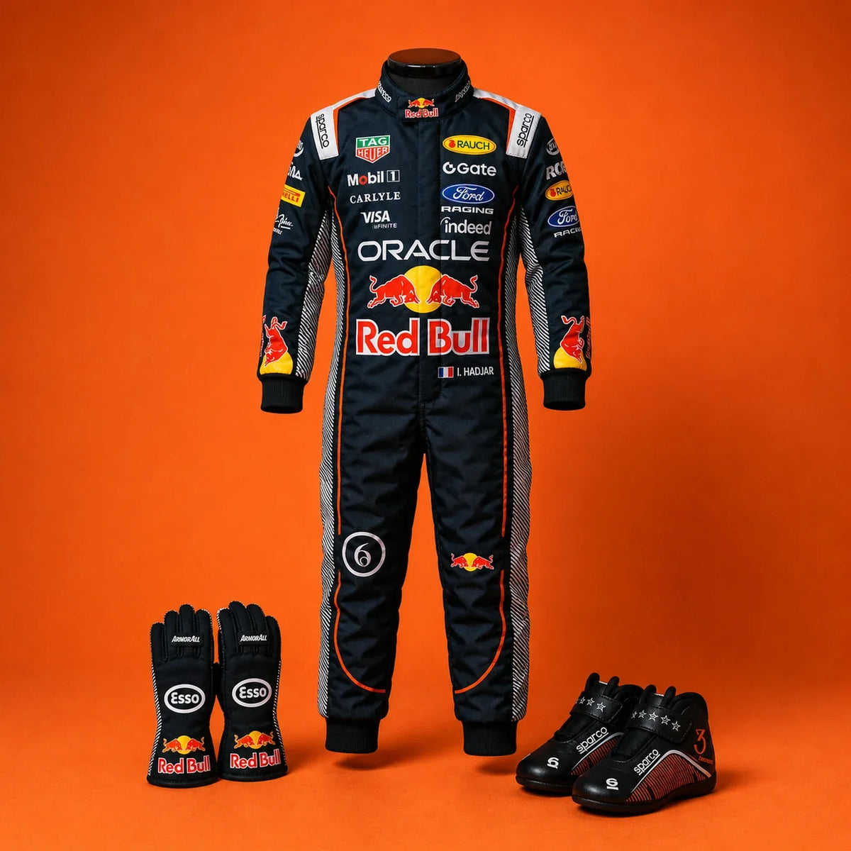 Isack Hadjar 2026 Zandvoort kids suit gloves and shoes bundle by Trending Racegear