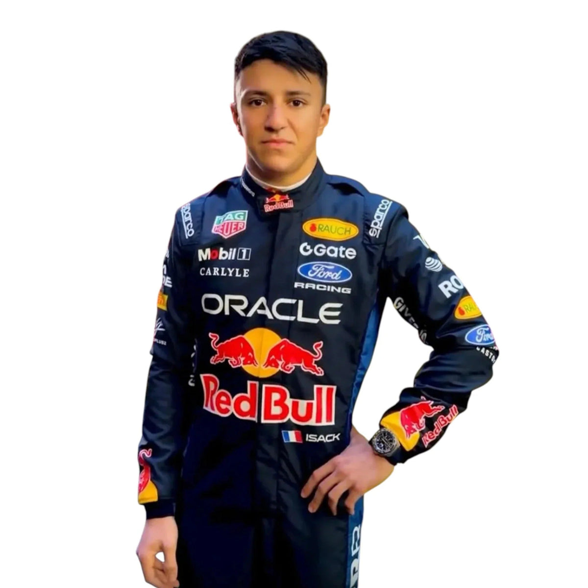 2026 Isack Hadjar Red Bull F1 Replica Race Suit – Pro Fit | Trending Racegear