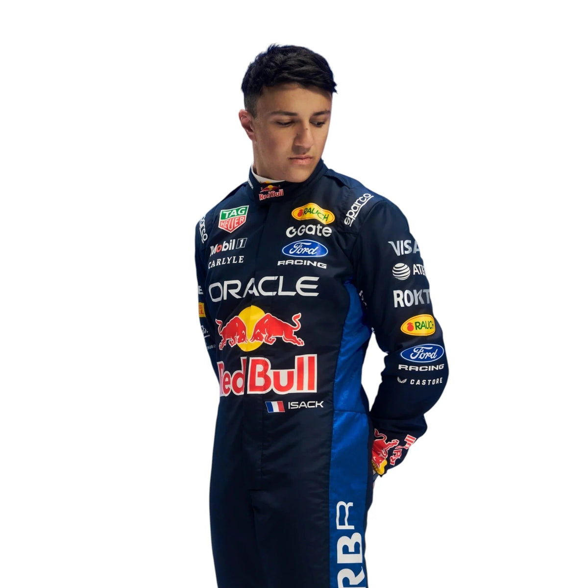 2026 Isack Hadjar Red Bull F1 Replica Race Suit – Pro Fit | Trending Racegear