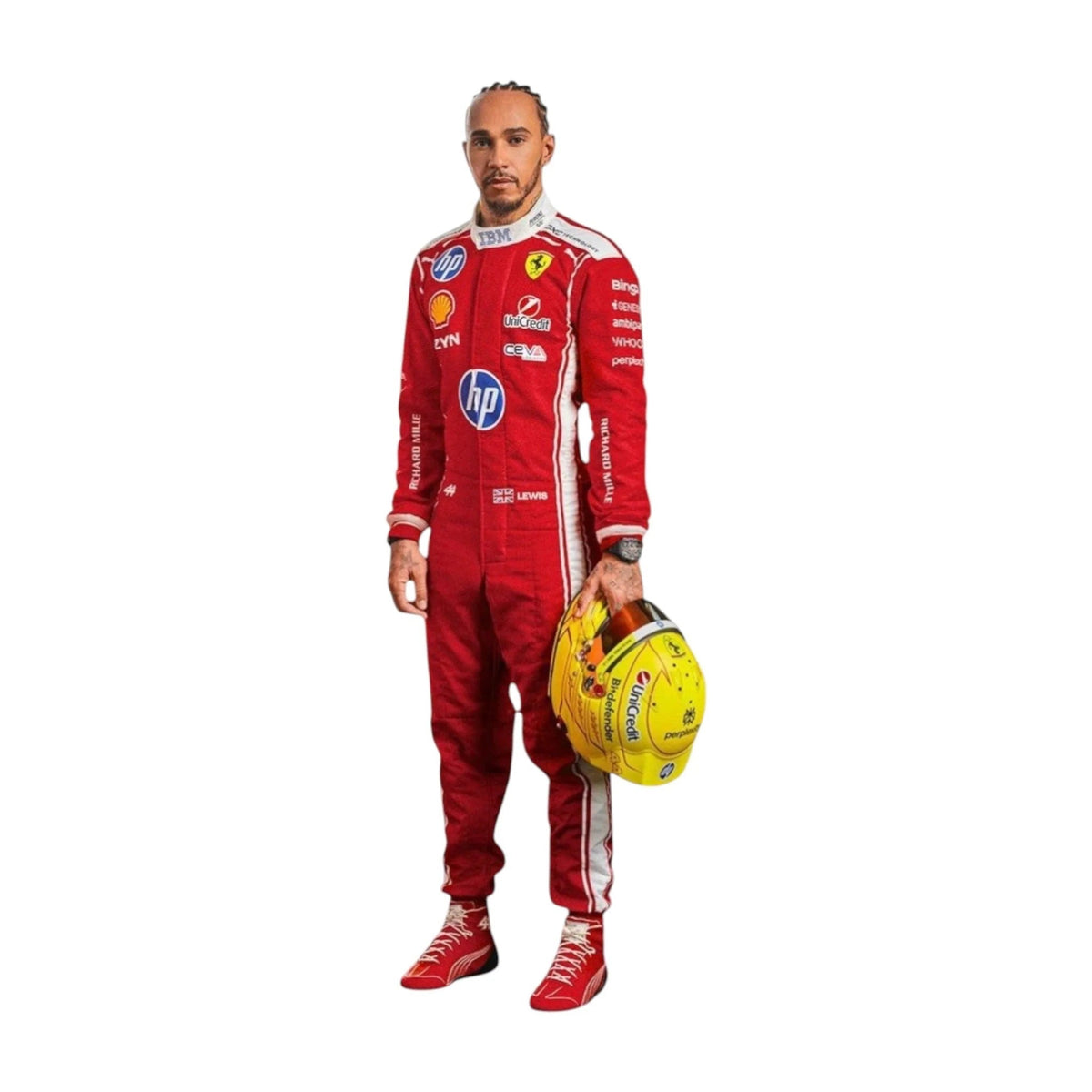 2026 Lewis Hamilton Ferrari HP F1 Replica Race Suit | Trending Racegear