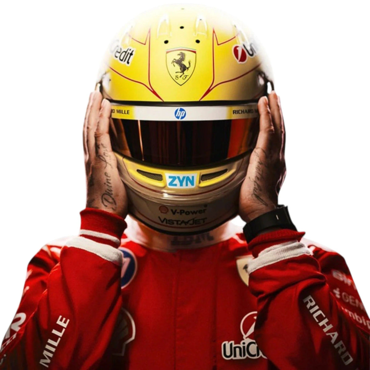 2026 Lewis Hamilton Ferrari HP F1 Replica Race Suit | Trending Racegear